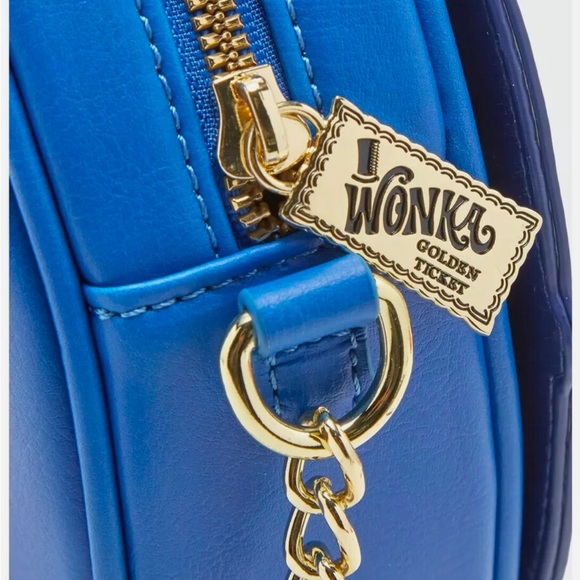 🆕 Willy Wonka & The Chocolate Factory Violet Beauregarde Blueberry Crossbody Bag - Picture 6 of 10